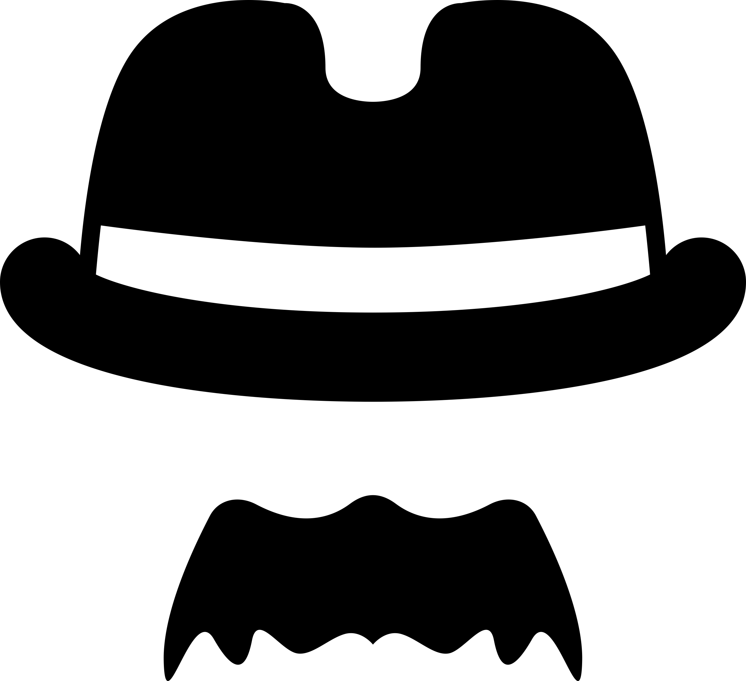 Hat With Mustache Laser Cut Svg File Free Vectors